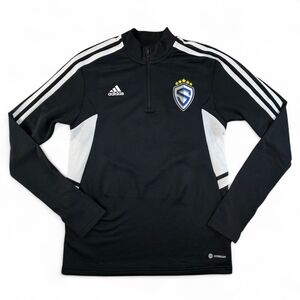 Sting Adidas Condivo Black & White 1/4 Zip Training Top Women’s Small